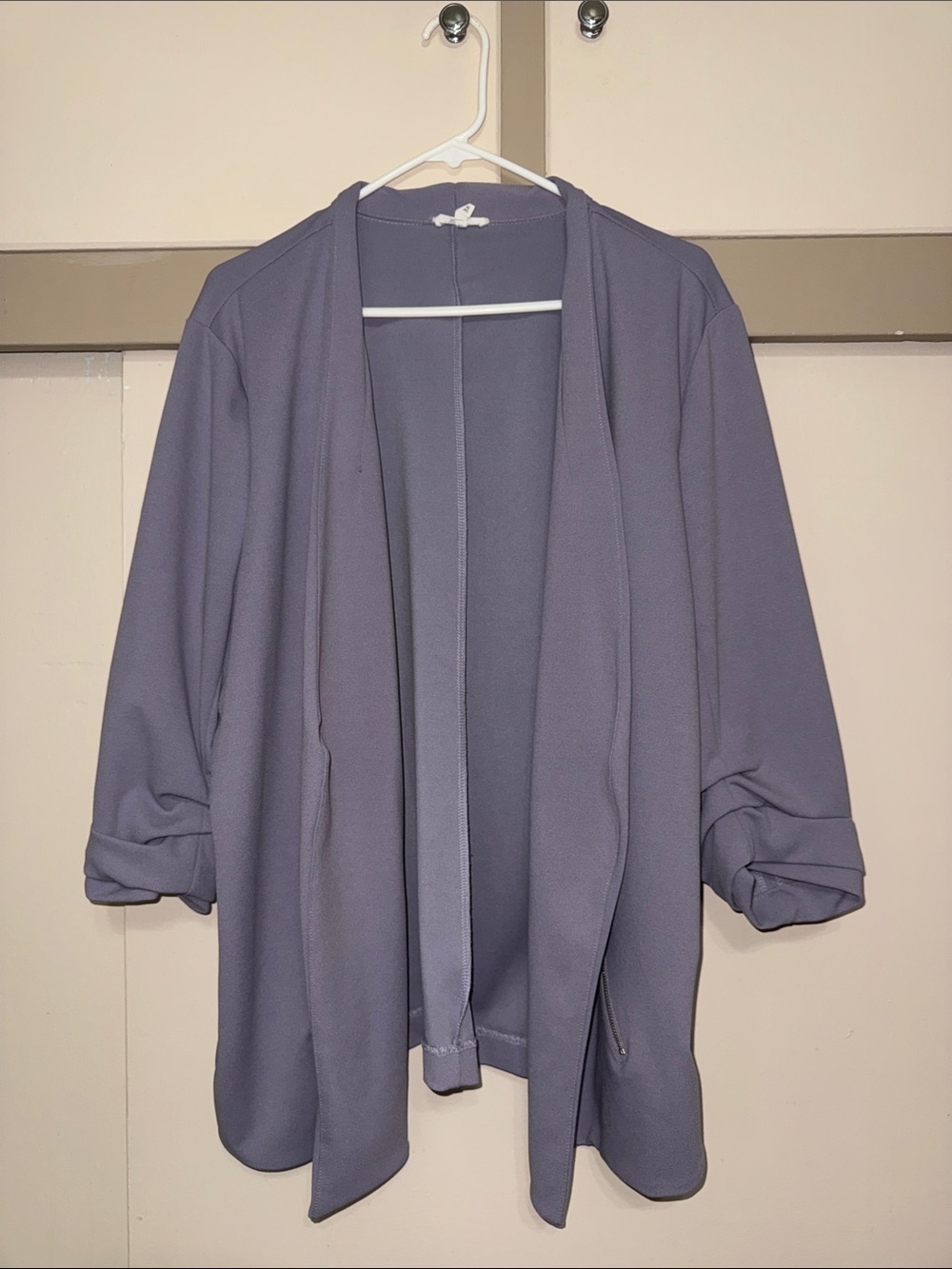 Maurices Dusty Lavender Open Cardigan